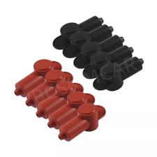 Car Alternator Battery Post Stud Boot Wire Silicone Terminal Covers Black/Red