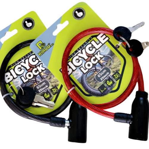 Bike lock cable with keys - cable, |