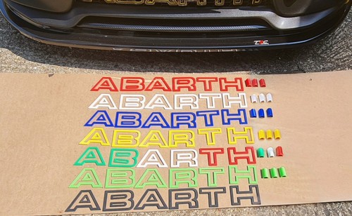 Abarth grill letters - &,