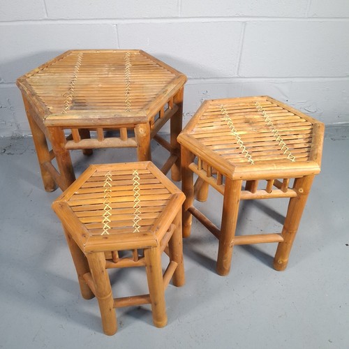 Vintage hexagonal rattan cane - vintage,