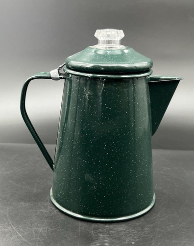 Vintage green speckled metal - vintage,