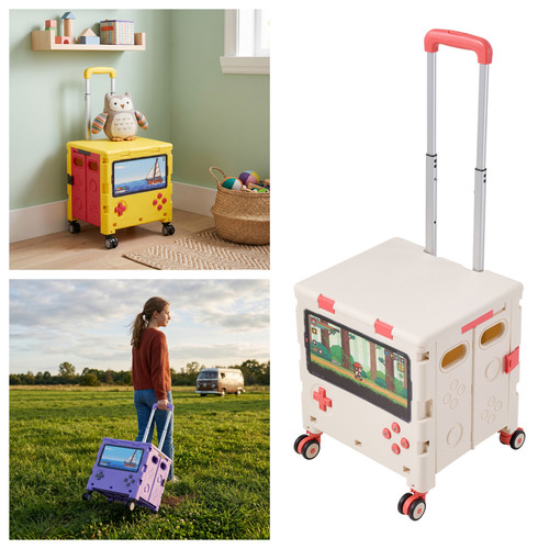 Foldable shopping trolley - shopping, cart