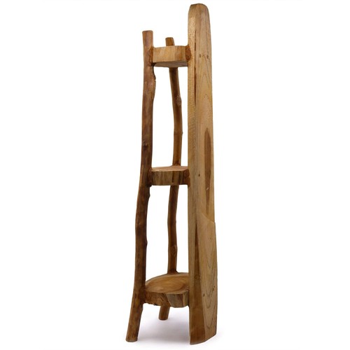 Natural teak corner unit - natural,