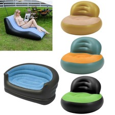 Inflatable Sofa Chair Lounger Blow up Couch Outdoor Camping Gaming Seat Air Bed