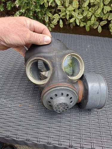 British army gas mask used - army,