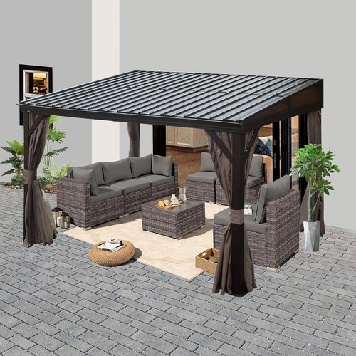 Domi 8x12ft hardtop gazebo - hardtop,