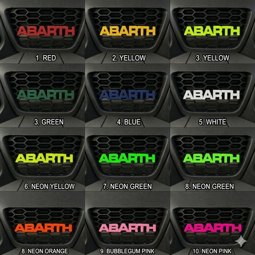 Abarth rear diffuser badge - abarth,