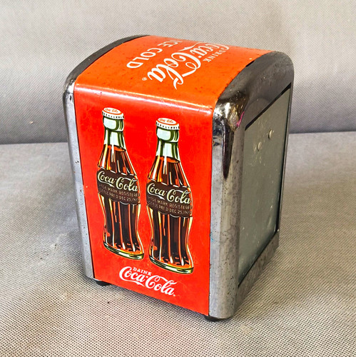 Coca cola metal napkin - coca-cola, holder