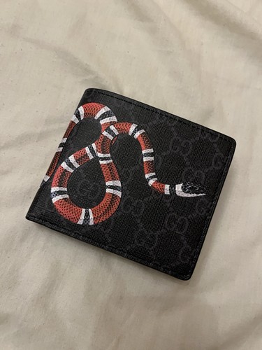 Gucci black red snake men - black,