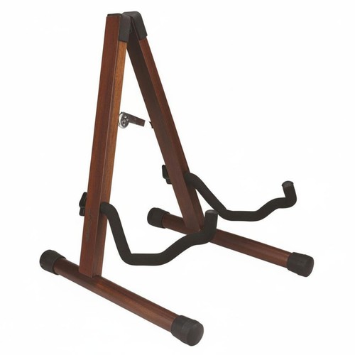 Wooden shaped guitar - guitar, stand