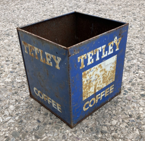 Vintage tetley coffee - coffee, blue