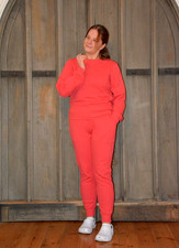 EX FOREVER 21 PINKY/RED RIBBED