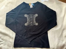 USED CELINE STUDDED TOP WITH CHANEL HANGER GOOD
