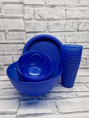 Blue plastic patio - blue,