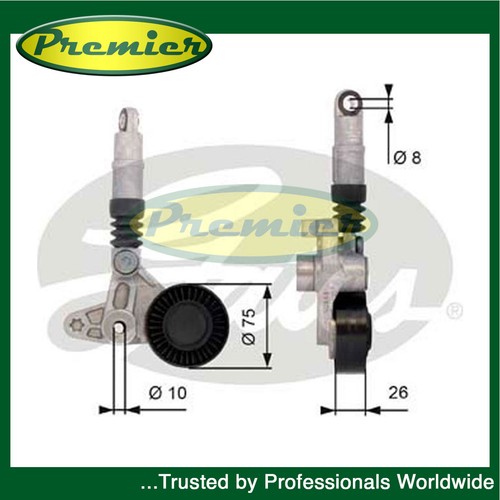 Premier tensioner pulley - premier, fits