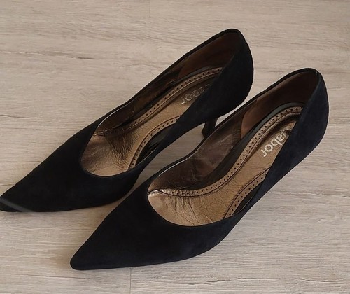 Women gabor heels black - gabor, suede