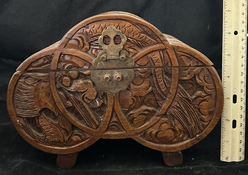 Carved chinese chest with - carved,