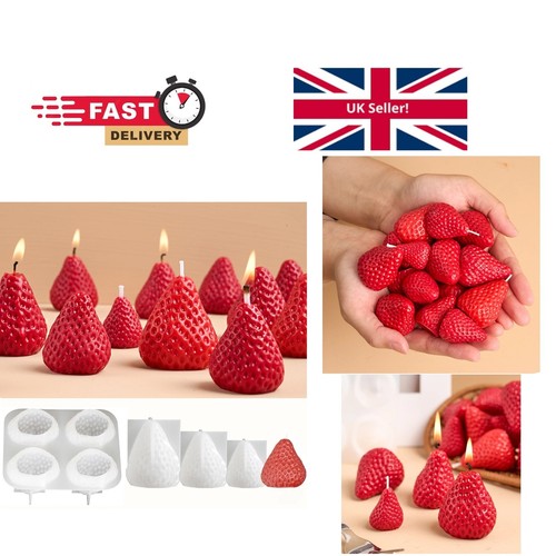Strawberry candle mold diy - mold,
