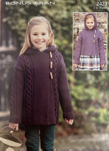 Girls knitting pattern - pattern, duffle