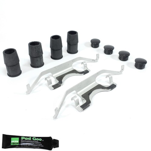 Rear brake pad - pad, springs