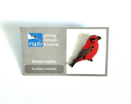 Rspb scottish crossbill enamel - scottish,