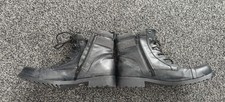 Mens Westwind Leather Hiking Boots Size 12 / Side Zip Up, Buckles And Laces