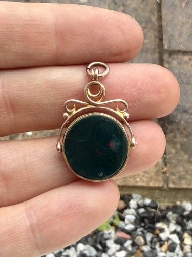 Antique 9ct rose gold spinning - antique,