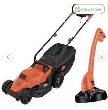BLACK+DECKER 32cm Electric Rotary Mower with GL250 Grass Strimmer