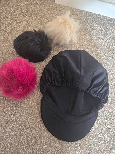 Black riding hat silk - silk, with