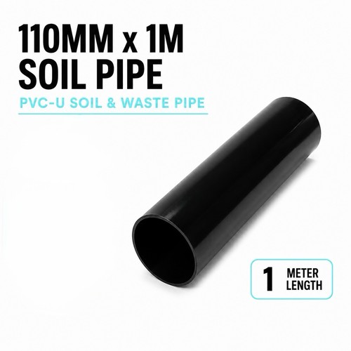 110mm soil pipe black - pipe,