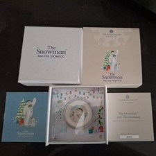 THE SNOWMAN AND  THE SNOWDOG 2022 SILVER PROOF COLOUR 50P 