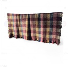 National Trust Pure Wool Throw Blanket Made in Wales Multicolour Check 75x67in