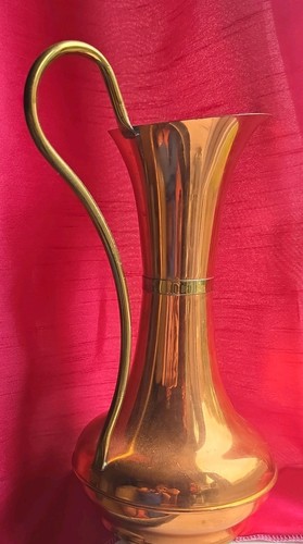 Vintage copper brass jug - vintage,