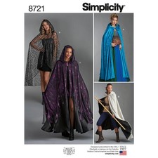 SIMPLICITY 8721 MISSES CAPE