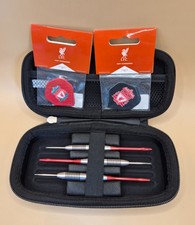 MatchPlay 24g Steel Tip Darts Set with Hardcase & Official Liverpool FC Flights