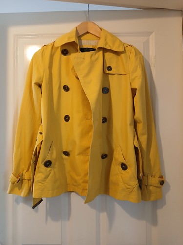 Zara yellow coat - zara,