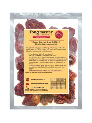 Whole dried trinidad scorpion - dried,