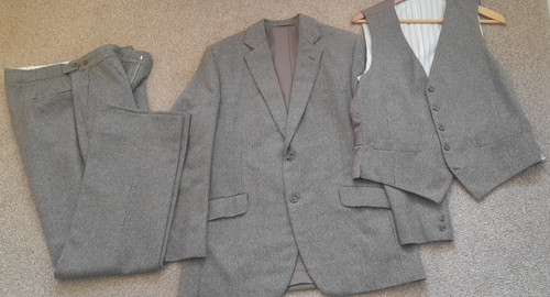 Green harris tweed piece - harris, 3