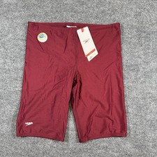 Vintage Speedo Racing Jammer Mens 38 Deep Marron Swimwear Bottoms NWT