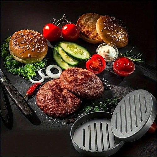 Burger press round stainless - burger,