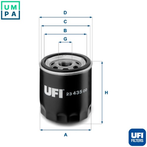 Oil filter 435 for skoda - oil,