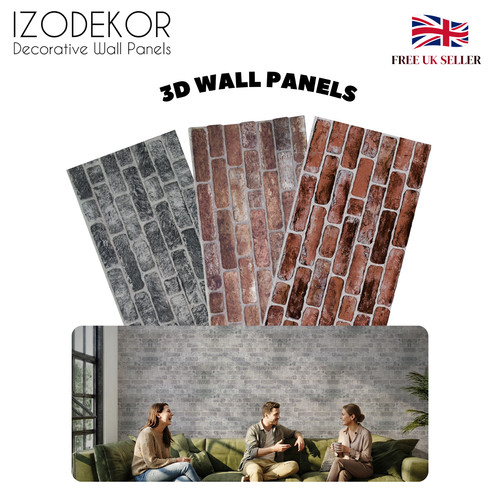 Izodekor wall panels brick - 3d,