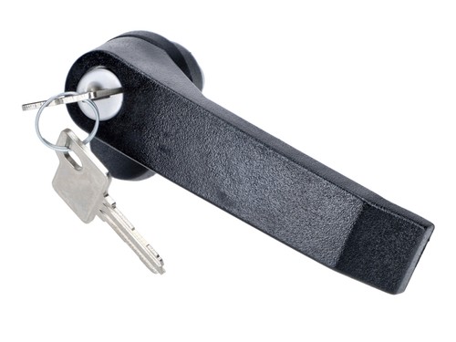 Tailgate handle with lock