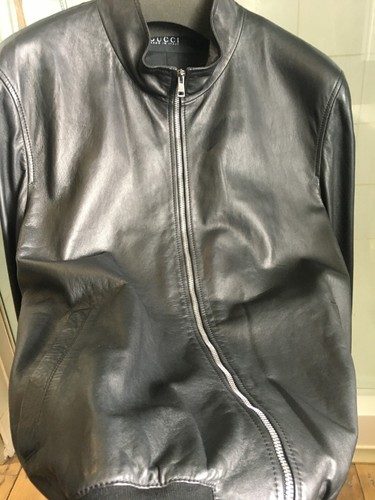 Gucci leather bomber - bomber, jacket