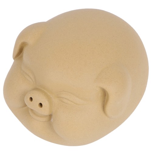 Pig ceramic statue - ceramic, hand