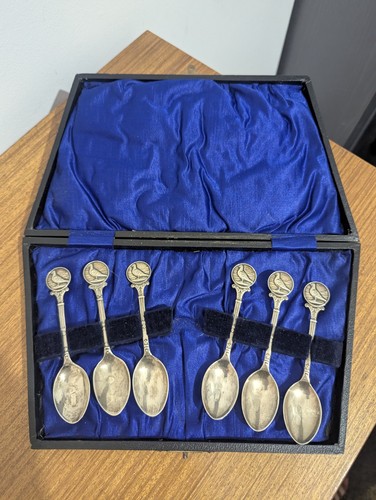 Sterling silver pigeon spoons - pigeon,