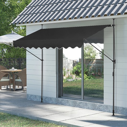Black awning canopy - black,