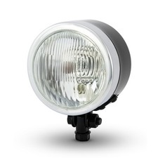 4.5" 4 1/2" Black & Chrome Headlight 12V 55W for Harley Davidson Dyna Project