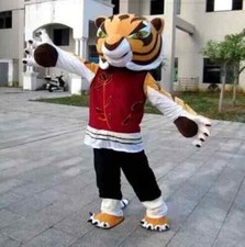 Tigress Tiger Kung Fu Panda Mascot Costume Halloween COS Adult Fancy Dre New