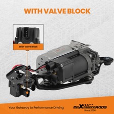 Air Suspension Compressor W/ Bracket Valve Block for BMW X5 F15 X6 F16 2013-2019